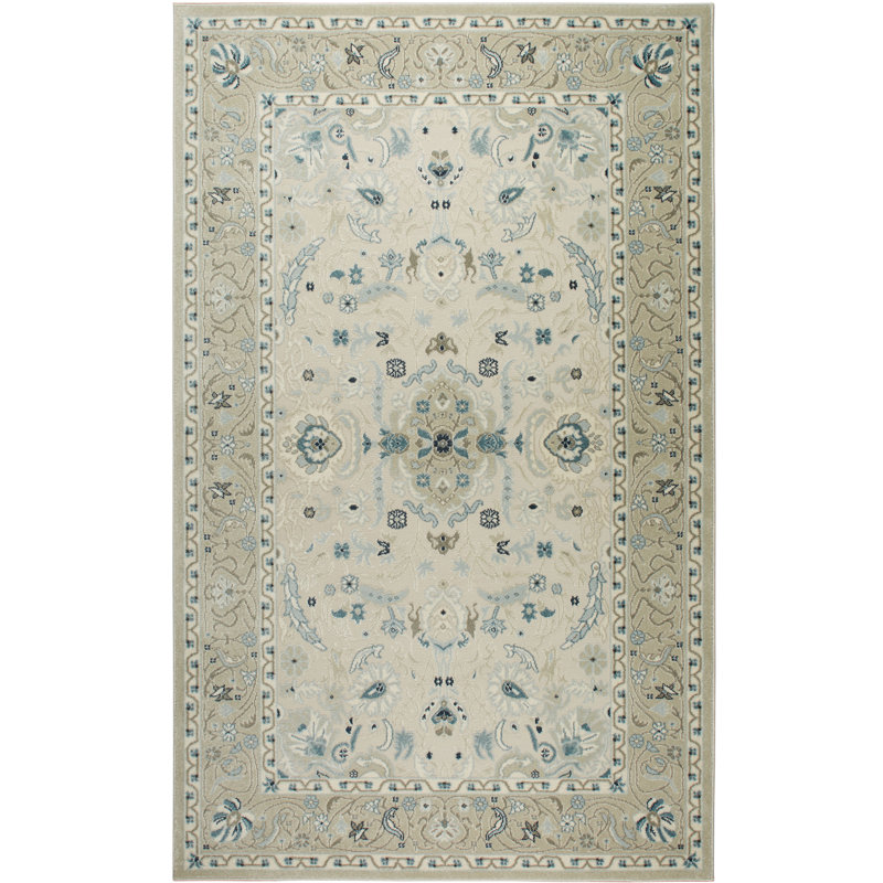 ShabbyChic Oriental Ivory/Blue Area Rug & Reviews Wayfair